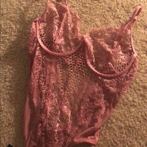 Pink Lace Bodysuit!